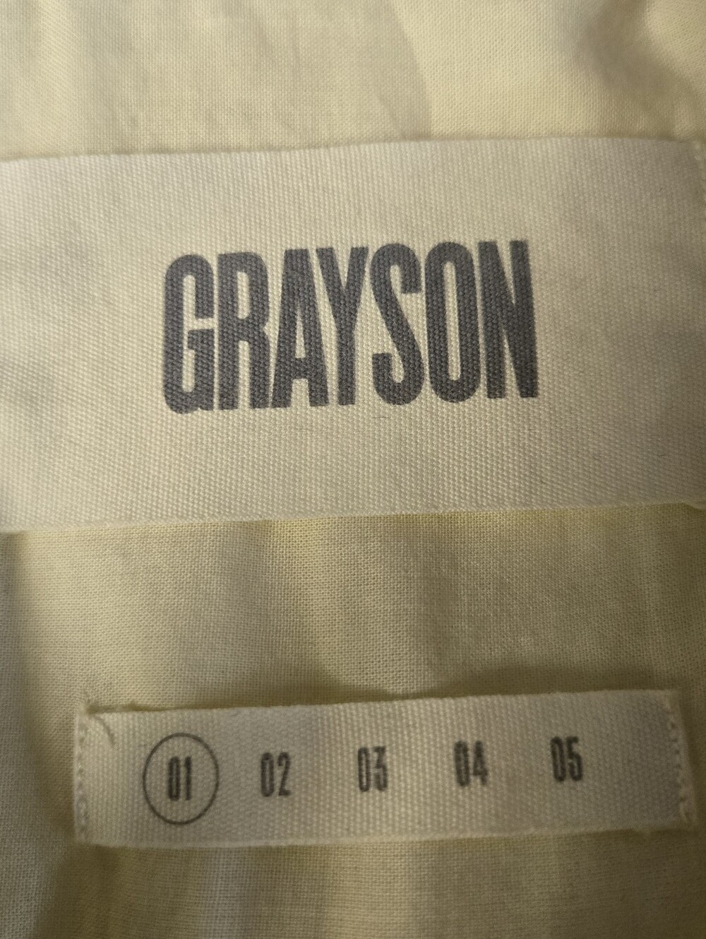 Grayson The Hero Cotton Light Yellow Shirt Size 1 / Small By Frank & Eileen - Picture 2 of 15